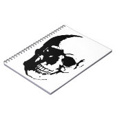 Skull - Black & White Metal Fantasy Art Notitieboek (Linkerzijde)