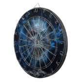 Skull blue blast Dartboard Dartbord (Voorkant Rechts)