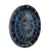 Skull blue blast Dartboard Dartbord (Voorkant Links)