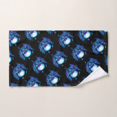skull Blue chameleon Bad Handdoek (Handdoek)
