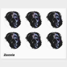 SKULL Blue Paars