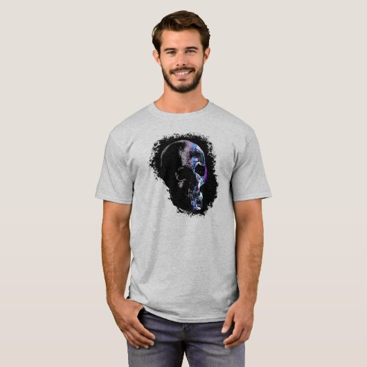 SKULL Blue Paars T-shirt (Voorkant volledig)