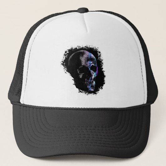 SKULL Blue Paars Trucker Pet (Voorkant)