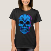 Skull Blue Skeleton Bones Party Perfect  Idea T-shirt (Voorkant)