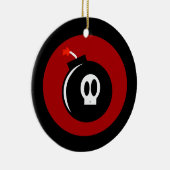 Skull Bomb Keramisch Ornament (Rechts)