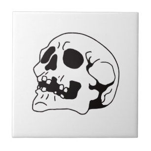 Skull Bone Art Tegeltje