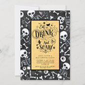 Skull & Bone Bash Halloween Kaart (Voorkant)