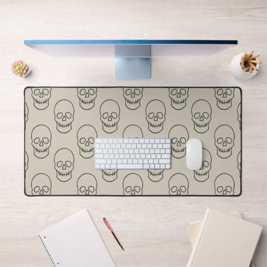 Skull - Bone White en Bat Black Bureaumat (Kantoor 1)