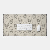 Skull - Bone White en Bat Black Bureaumat (Keyboard & Muis)