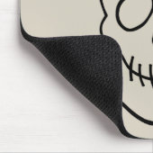 Skull - Bone White en Bat Black Muismat (Hoek)