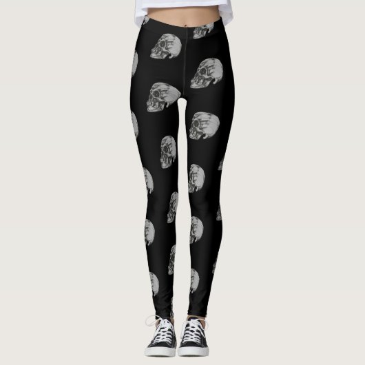 Skull & Bones Halloween Leggings (Voorkant)