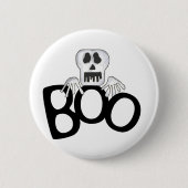 Skull Boo Ronde Button 5,7 Cm (Voorkant)
