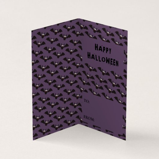 Skull Book Candle Bat Star Classroom Exchange Card Visitekaartje (Binnen)