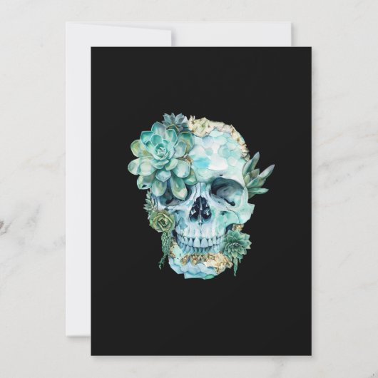 Skull Boo's Before I Do's Halloween-Vrijgezellenfe Kaart (Achterkant)