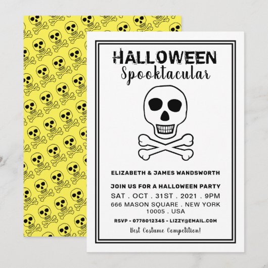 Skull & Botten, Halloween Party (Voorkant / Achterkant)