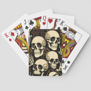 Skull botten skateboard pokerkaarten