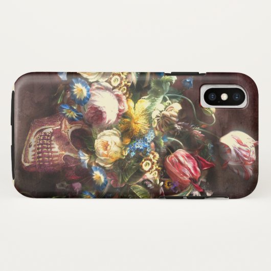 Skull Bouquet Case-Mate iPhone Case (Achterkant (horizontaal))