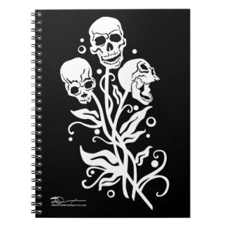 Skull Bouquet, Notitieboek, school, terug naar sch Notitieboek