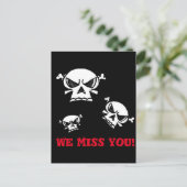 Skull Boys Briefkaart (Staand voorkant)