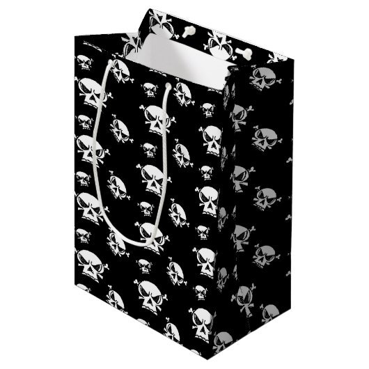 Skull Boys Medium Cadeauzakje (Voorkant Gekanteld)