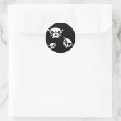 Skull Boys van Justyn Johnson Ronde Sticker (Tas)