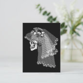 Skull Bride Briefkaart (Staand voorkant)