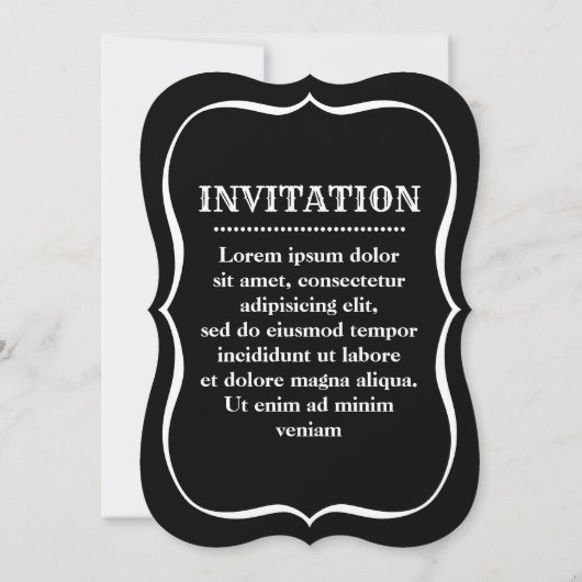 Skull Bride Invitation Kaart (Achterkant)