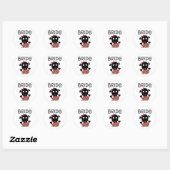 Skull Bride Ronde Sticker (Vel)