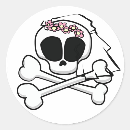 Skull Bride Stickers (Voorkant)