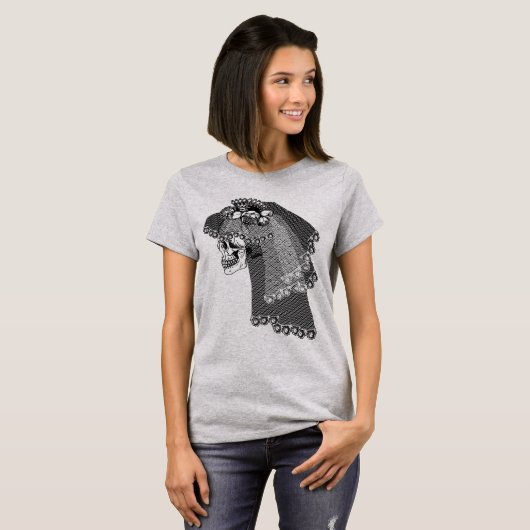 Skull Bride T-Shirt (Voorkant volledig)