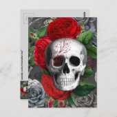 Skull Briefkaart (Voorkant / Achterkant)