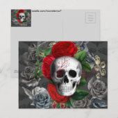 Skull Briefkaart (Voorkant / Achterkant)