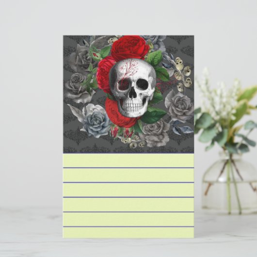 Skull Briefpapier (Staand voorkant)