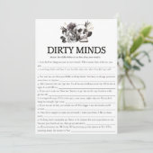 Skull bruid of Die Bachelorette spel Dirty Minds Kaart (Staand voorkant)