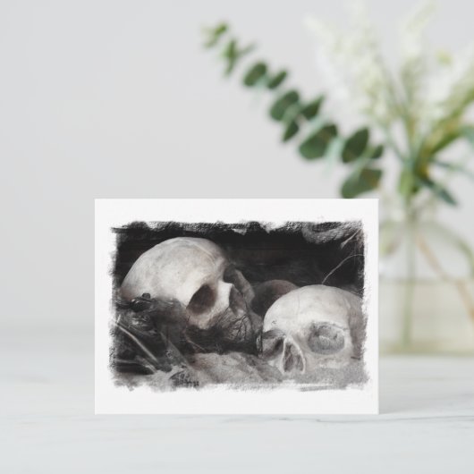 Skull Buddies Briefkaart (Staand voorkant)