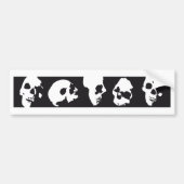 skull bumpersticker (Voorkant)