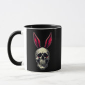 Skull Bunny – Dark Easter Art - caneca Mok (Links)