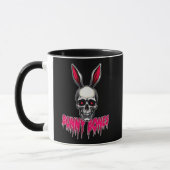 Skull Bunny – Dark Easter Art - caneca Mok (Links)