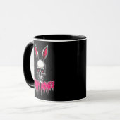 Skull Bunny – Dark Easter Art - caneca Mok (Voorkant links)
