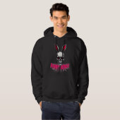 Skull Bunny – Dark Easter Art - moletom Hoodie (Voorkant volledig)