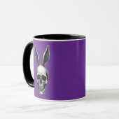 Skull Bunny – Dark Gothic Easter - caneca Mok (Voorkant links)