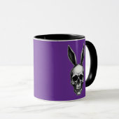 Skull Bunny – Dark Gothic Easter - caneca Mok (Voorkant rechts)