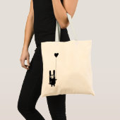 Skull Bunny met balloncanvas tas snoep (Voorkant (product))