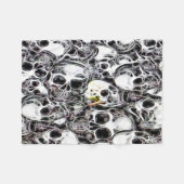 Skull Burial ground Fractal Fleece Deken (Voorkant (Horizontaal))