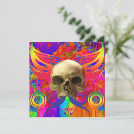 Skull Butterfly in Color Kaart