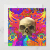 Skull Butterfly in Color Kaart (Voorkant)