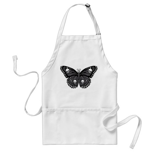 Skull Butterfly Standaard Schort (Voorkant)
