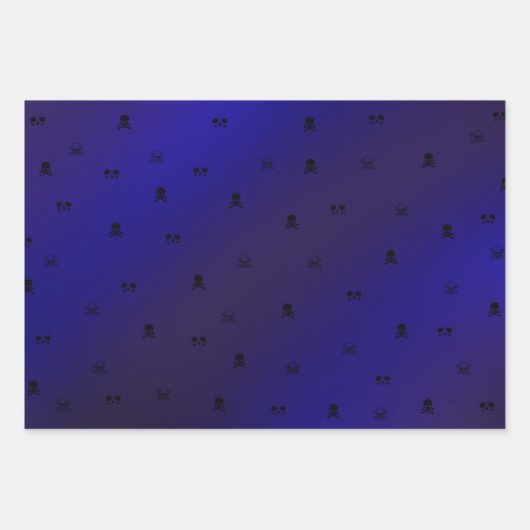 Skull cadeau papier set inpakpapier vel (Voorkant 2)