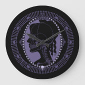 Skull Cameo Silhouette Grote Klok (Voorkant)
