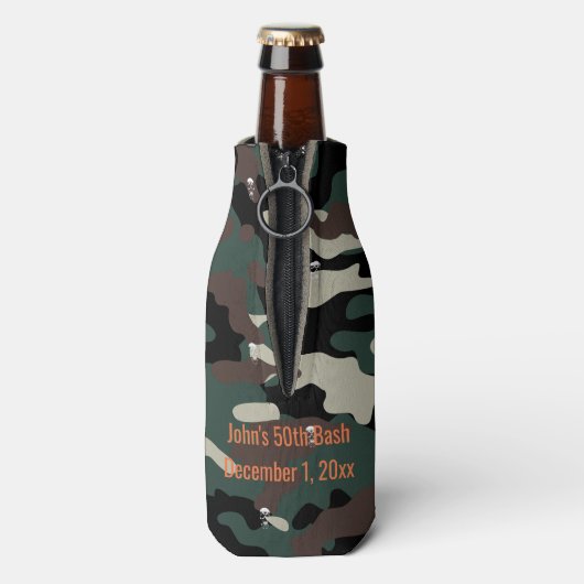 Skull Camo Flesjeskoeler (Fles Achterkant)